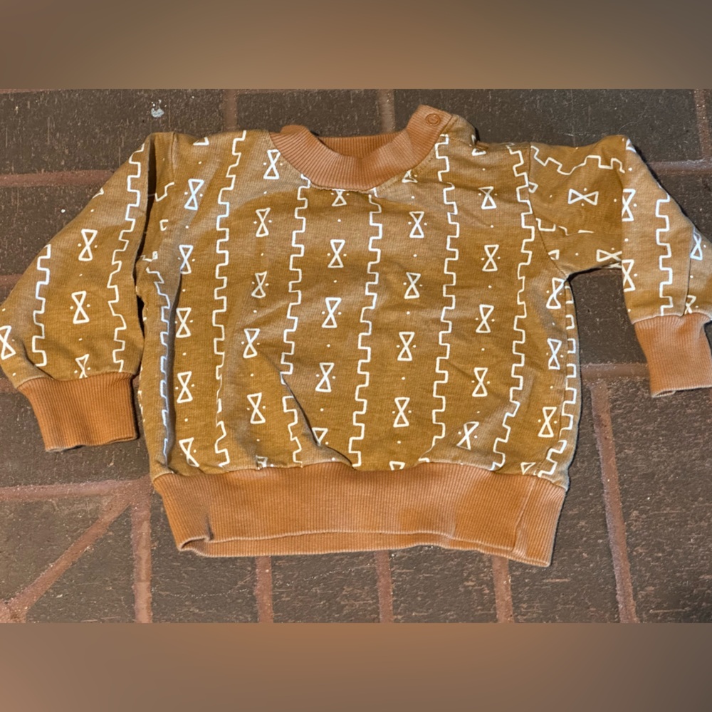 Ade + Ayo Bogo Brown Baby Sweater